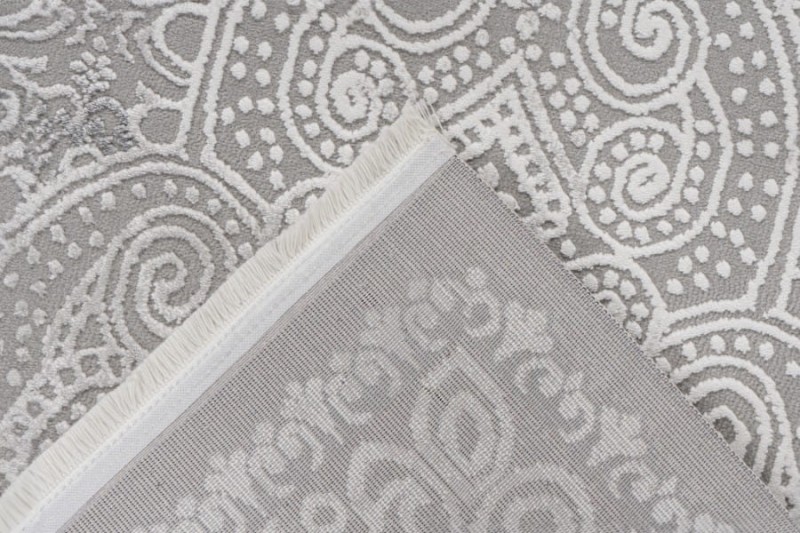 Spód srebrnego dywanu klasycznego Lalee Home Elif ELI 404