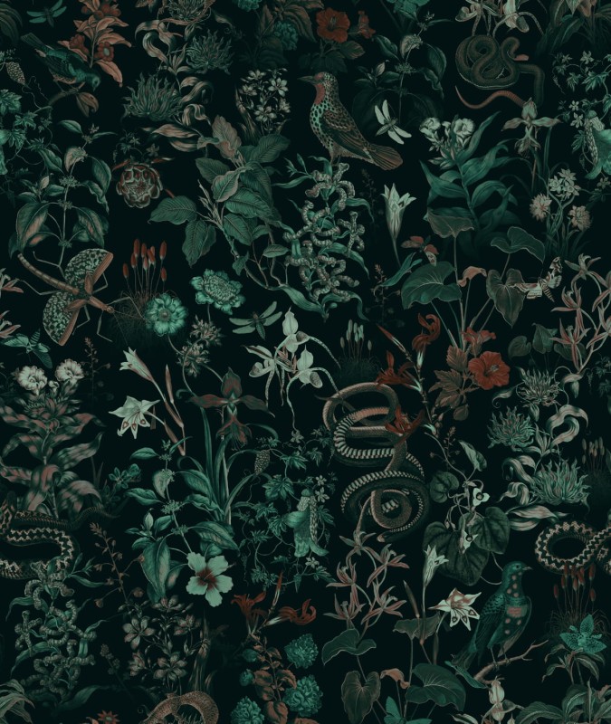 Fototapeta wzór botaniczny Botanic Green.jpg