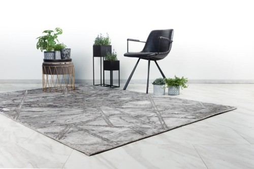 Dywan nowoczesny Lalee Home Marmaris MAS 402 silver we wnętrzu