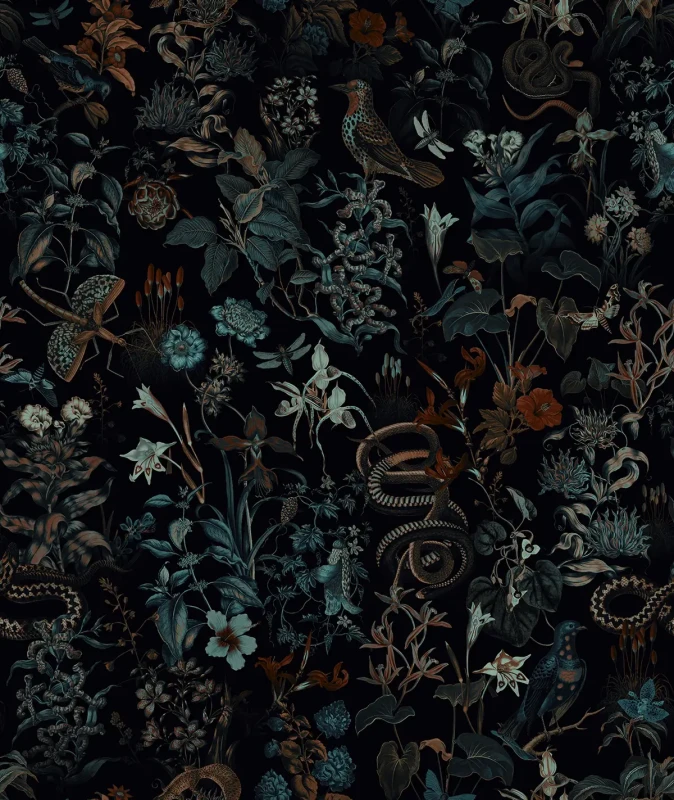 Tapeta Botanic black.webp
