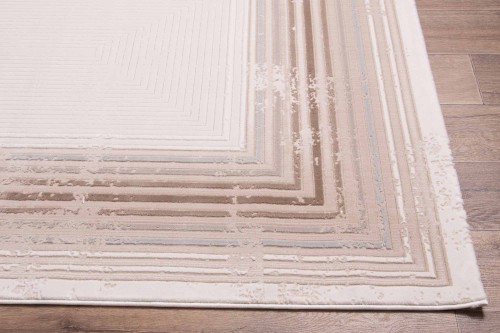 Bok dywanu nowoczesnego Dywilan Lila 2 D830D l.beige/d.beige