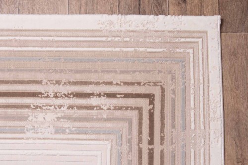 Runo 3d dywanu nowoczesnego Dywilan Lila 2 D830D l.beige/d.beige