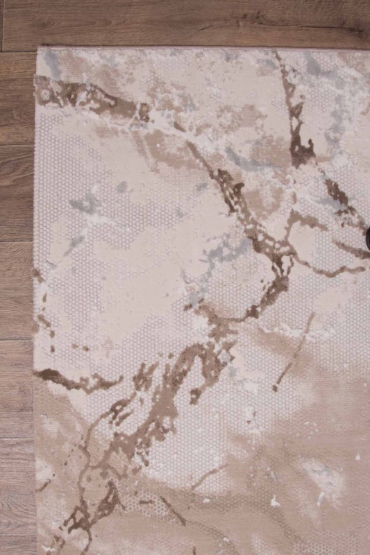 Runo beżowego dywanu nowoczesnego Dywilan Lila 1 D841B