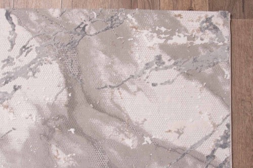 Runo beżowo-szarego dywanu nowoczesnego Dywilan Lila 1 D841B