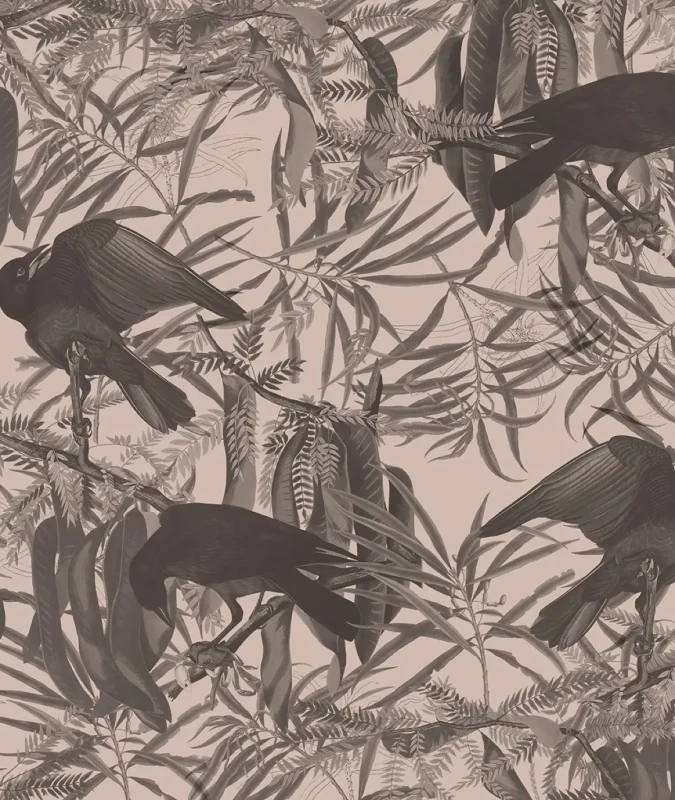 Tapeta Crows Beige Wallcolors.webp