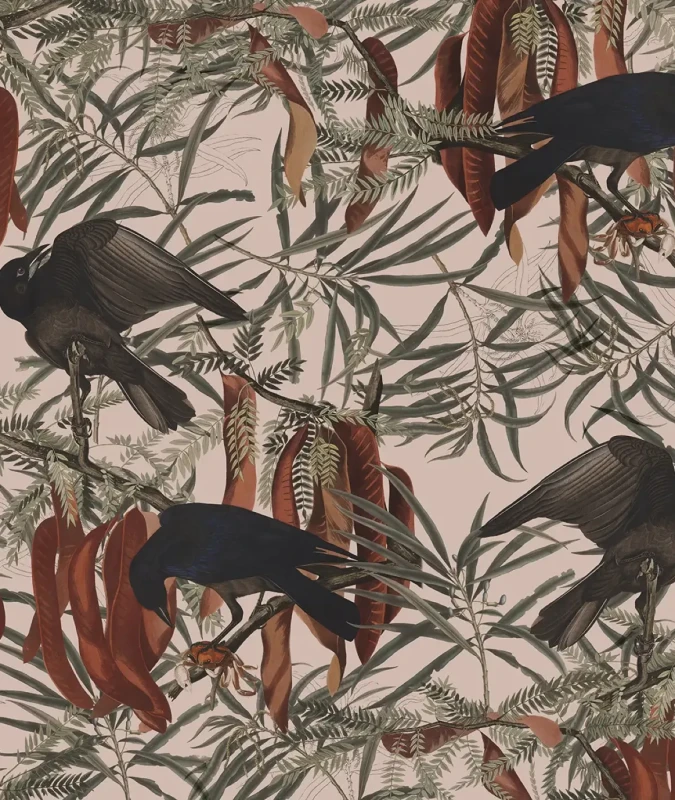 Tapeta Crows Pink.webp