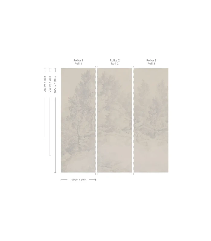 Rozmiary tapety Whispering Trees blue.webp