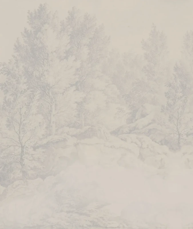 Tapeta Whispering Trees blue.webp