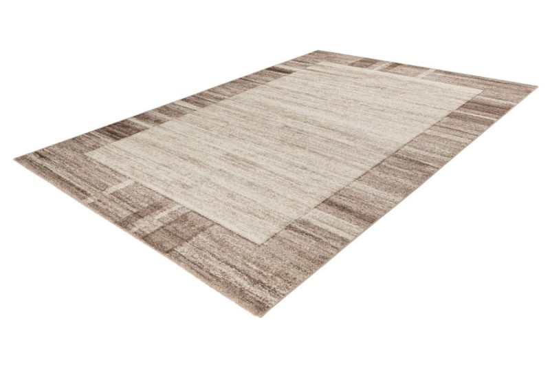 Rzut z boku na beżowy dywan nowoczesny Lalee Home Trendy Carving TRC 401