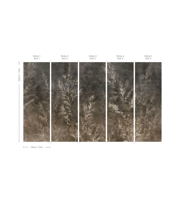 Wymiary tapety muralu Dry Grass Wallcolors.webp