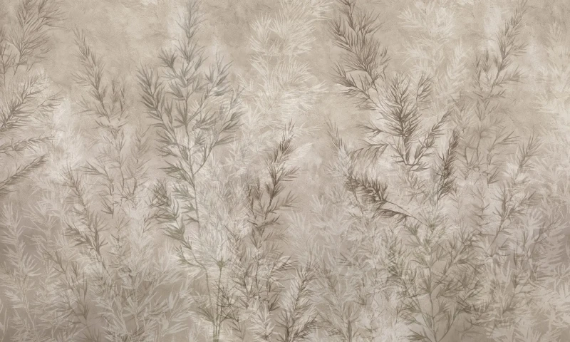 Wizualizacja tapety muralu Dry Grass Beige.webp