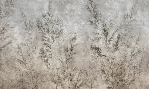 Wizualizacja tapety muralu Dry Grass Grey.webp