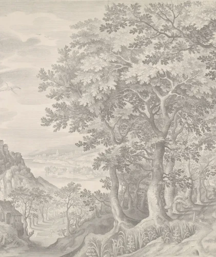 Tapeta Ethereal Forest Beige.webp