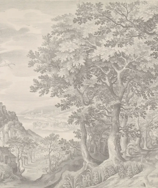 Tapeta Ethereal Forest Beige.webp