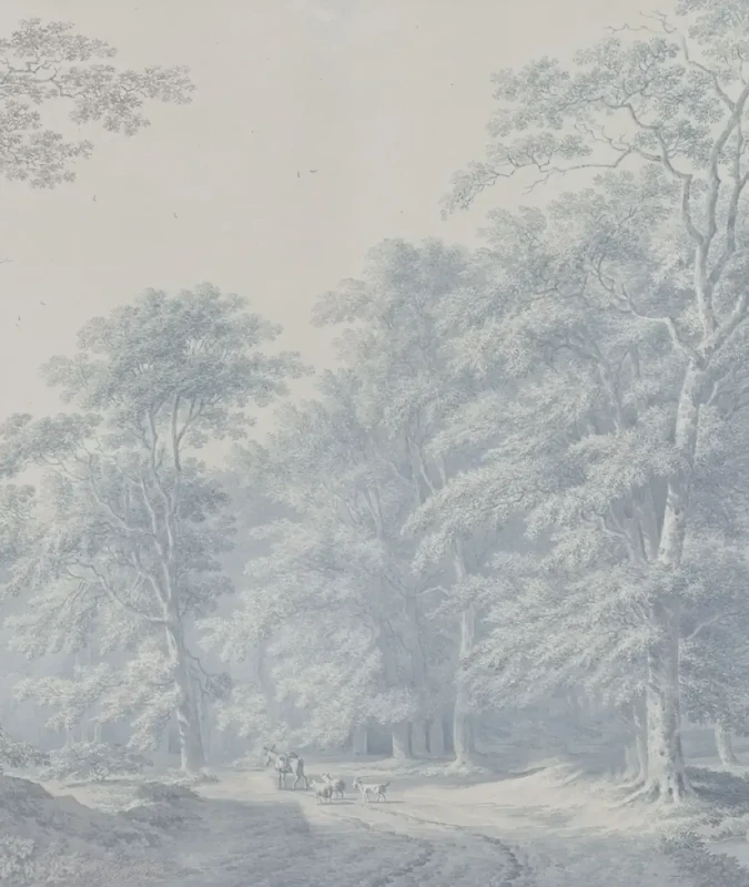 Tapeta Watercolor Grove Blue.webp