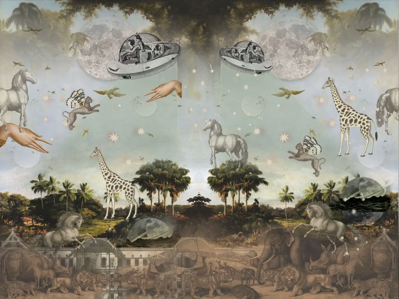 Wizualizacja muralu Stardust safari.webp