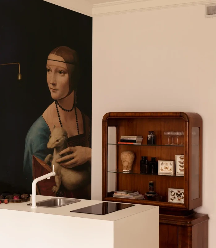Mural do kuchni Lady with an Ermine.webp