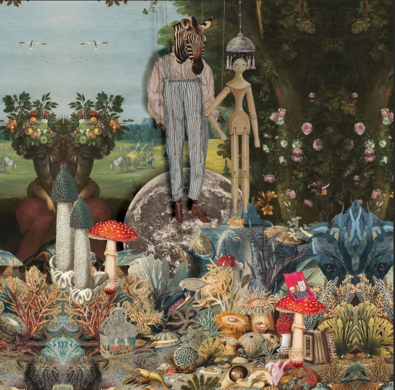 Tapeta mural z baśniowym światem Puppets Wallcolors.webp