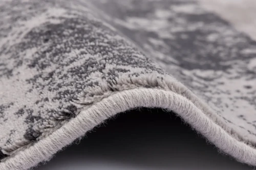 Dywan wełniany nowoczesny Agnella Isfahan  Fris jasnoszary - obszycie wełniane dywanu