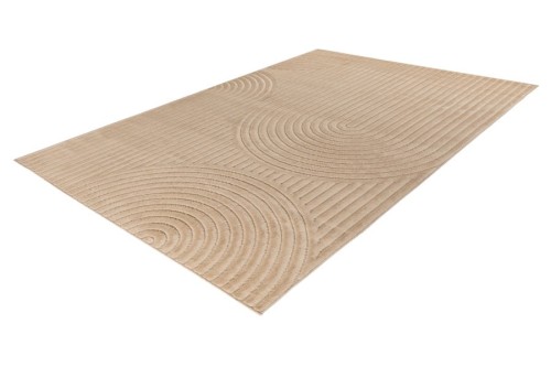 Rzut z boku na beżowy dywan zewnętrzny Lalee In-and Outdoor Viva VIV 401