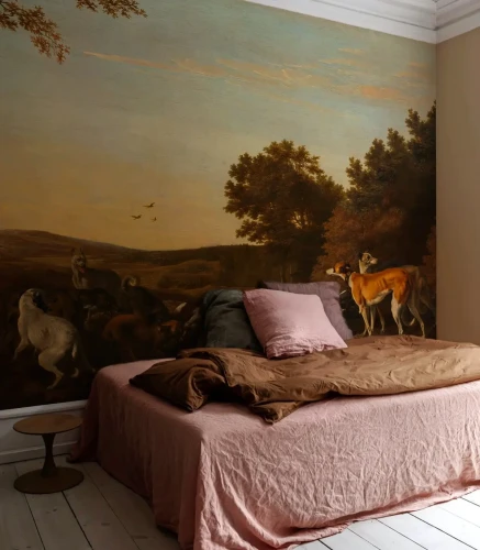 Tapeta do sypialni w stylu angielskim Chart Wallcolors.webp