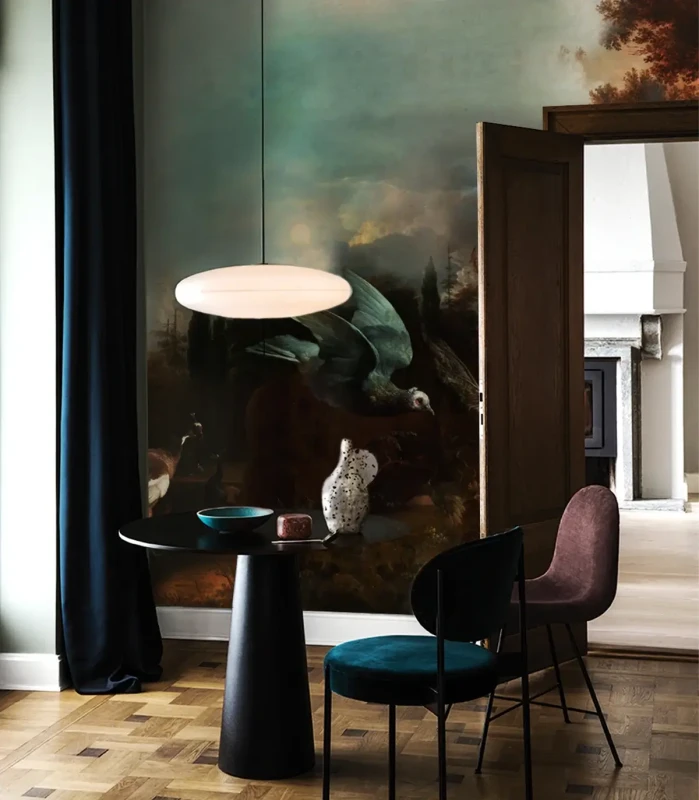 Tapeta Art Birds we wnętrzu.webp