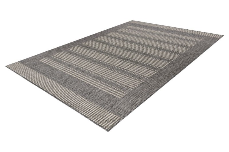 Rzut z boku na dywan zewnętrzny Lalee In-and Outdoor CasaCAS 601 silver