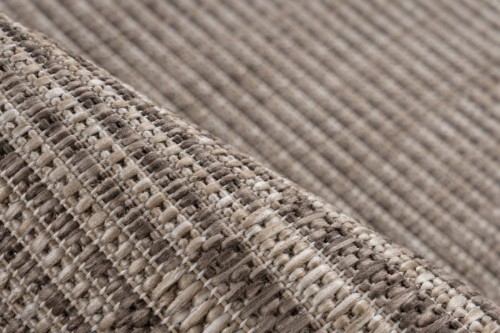 Płaskotkane runo dywanu zewnętrznego Lalee In-and Outdoor Casa CAS 602 taupe