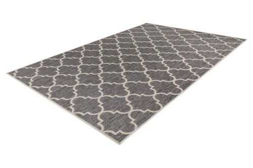 Rzut z boku na dywan zewnętrzny Lalee In-and Outdoor Casa CAS 604 silver