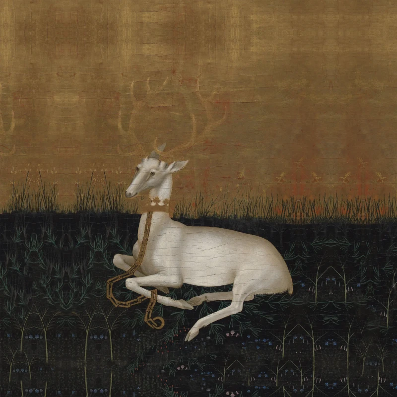 Mural artystyczny z jeleniem Majestic Rest.webp