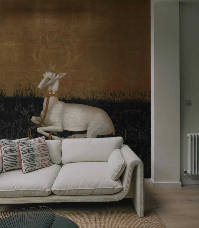 Tapeta artystyczna do salonu Majestic Rest.webp