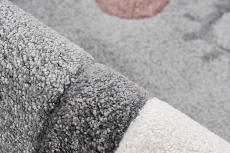 Runo szarego dywanu dziecięcego w słonie Lalee Kids Happy HAP 301