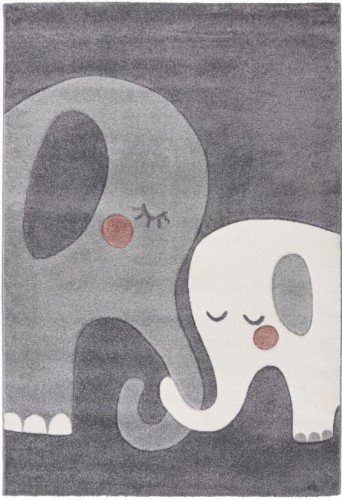 Dywan dziecięcy w słonie Lalee Kids Happy HAP 301 silver