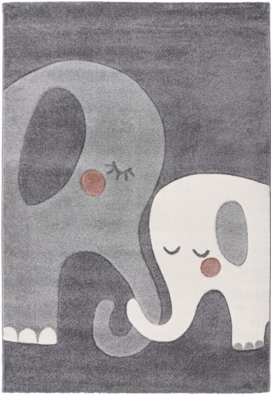 Dywan dziecięcy w słonie Lalee Kids Happy HAP 301 silver