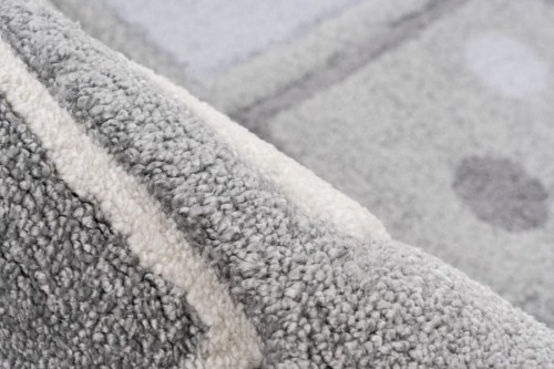 Runo szarego dywanu dziecięcego 3d klasy Lalee Kids Happy HAP 302