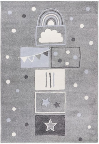 Dywan dziecięcy 3d klasy Lalee Kids Happy HAP 302 silver