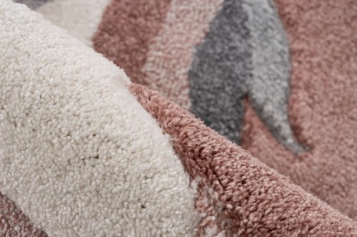 Runo różowego dywanu dziecięcego 3d jednorożec Lalee Kids Happy HAP 303