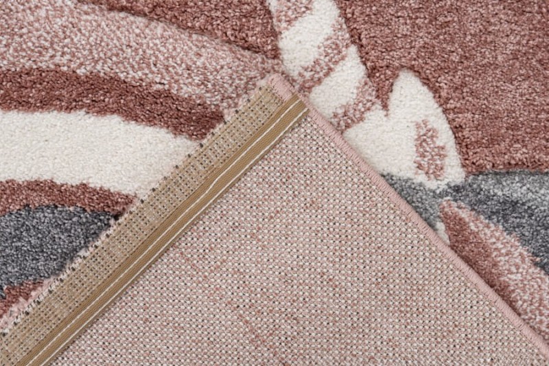 Spód różowego dywanu dziecięcego 3d jednorożec Lalee Kids Happy HAP 303