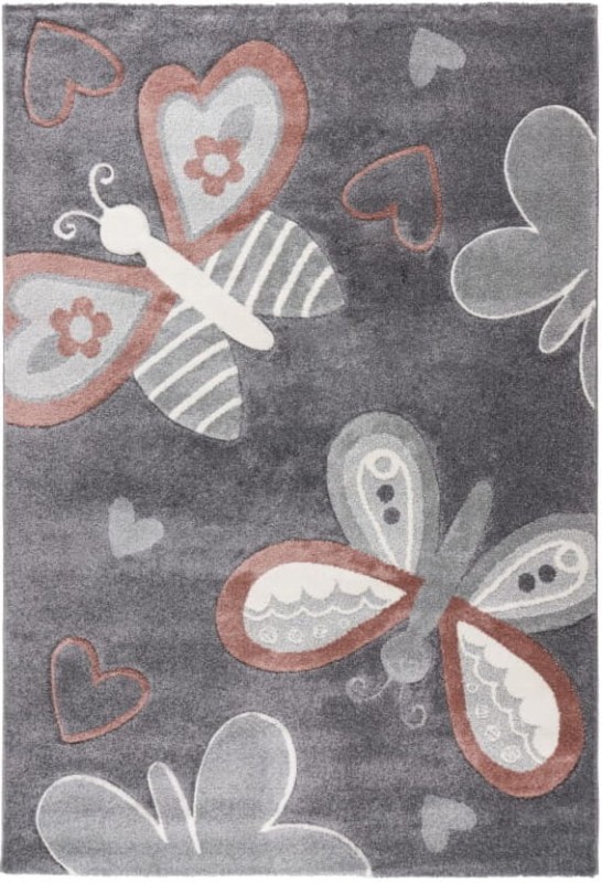 Dywan dziecięcy 3d motyle Lalee Kids Happy HAP 306 multi