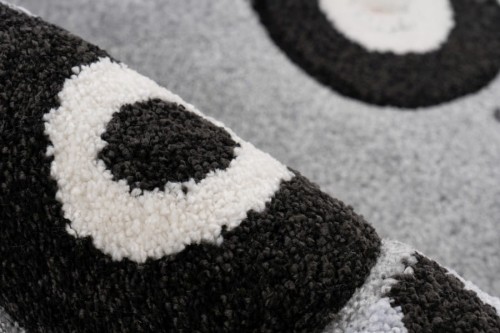 Runo szarego dywanu dziecięcego 3d auta Lalee Kids Happy HAP 309