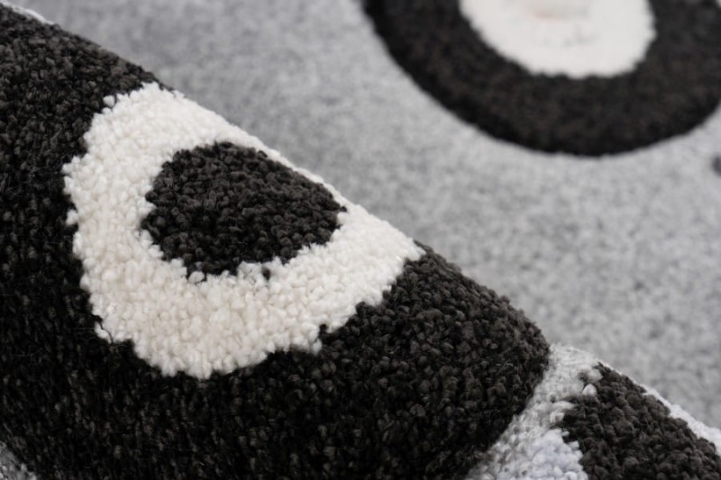 Runo szarego dywanu dziecięcego 3d auta Lalee Kids Happy HAP 309