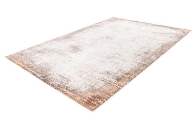 Rzut z boku na dywan vintage Lalee Pierre Cardin Lyon LYO 501 taupe