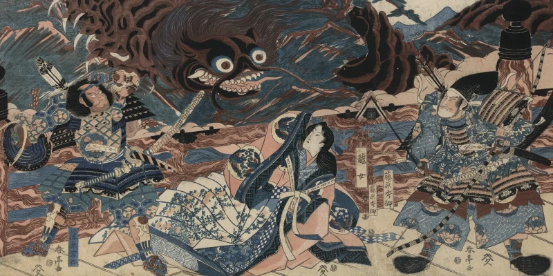Mural w stylu orientalnym Bushido.webp