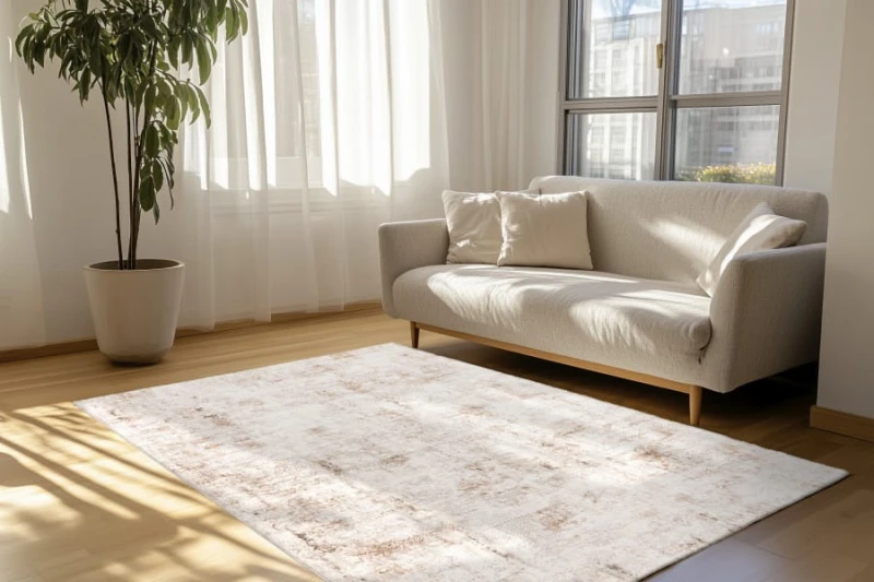 Dywan nowoczesny Lalee Pierre Cardin Lyon LYO 504 taupe w salonie