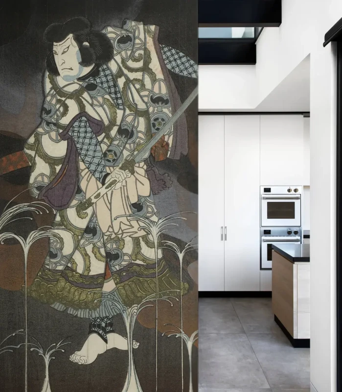 Mural w kuchni Midnight Warrior.webp