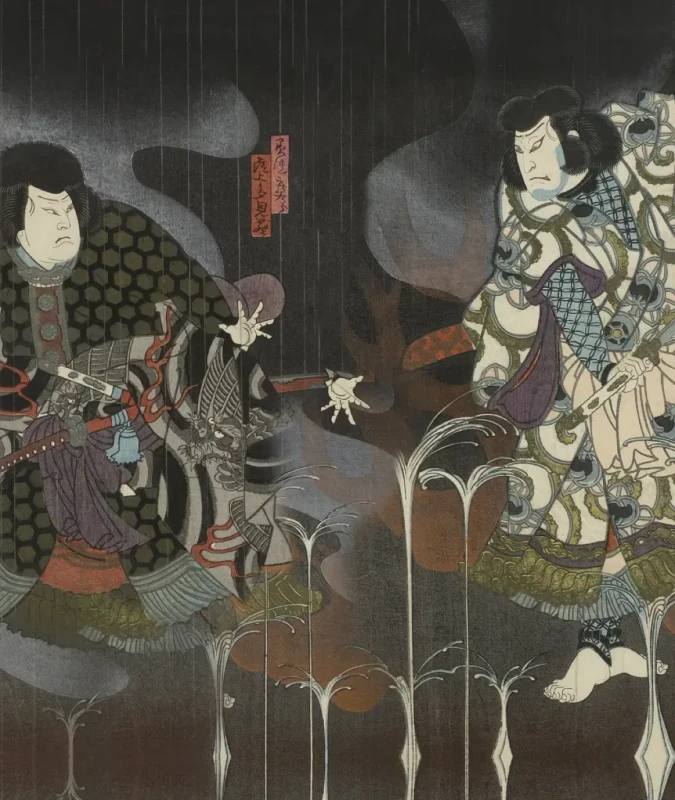 Tapeta japońska Midnight Warrior.webp