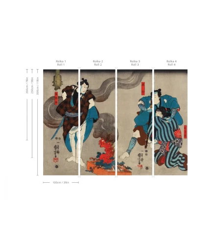 Wymiary muralu Samurai Serenity.webp