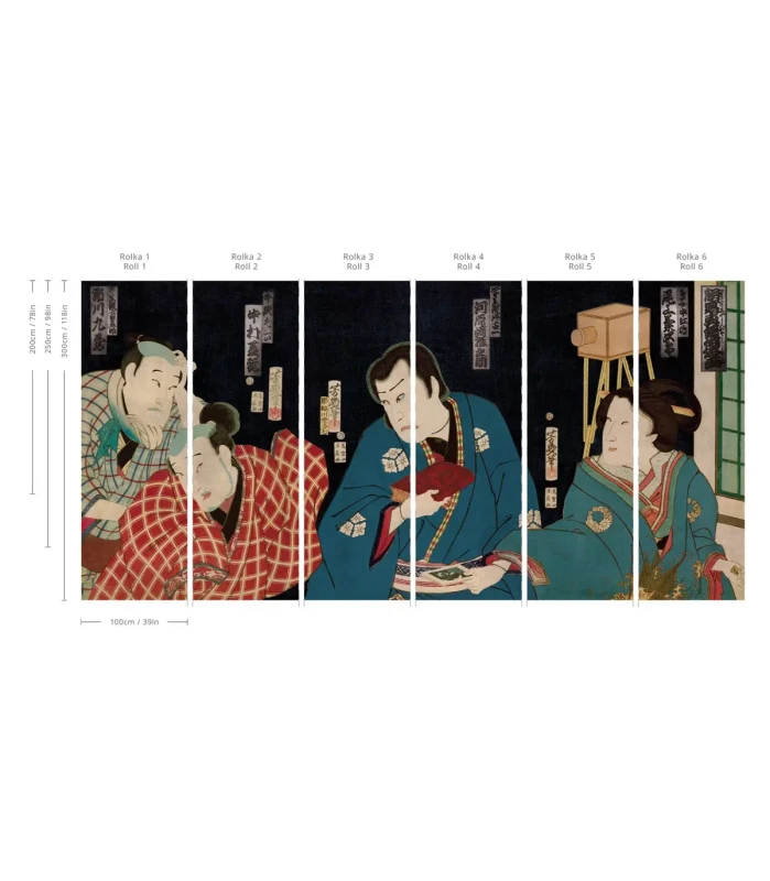 Wymiary muralu Samurai chronicales.webp