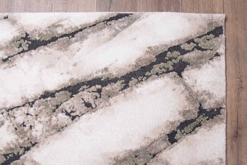 Obszycie dywanu nowoczesnego Dywilan Nero 1/A2787A zielono-kremowy