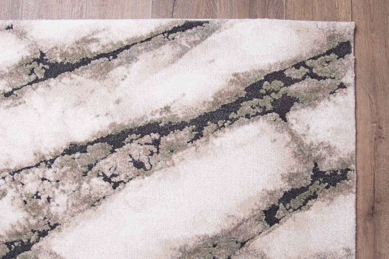Obszycie dywanu nowoczesnego Dywilan Nero 1/A2787A zielono-kremowy